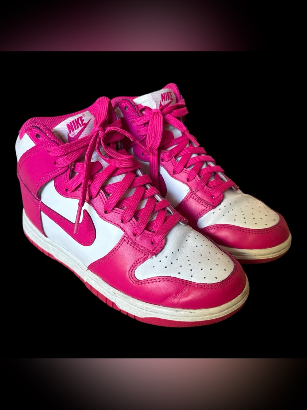 Nike Dunk High Pink Prime White Sneakers Women’s Size 5.5